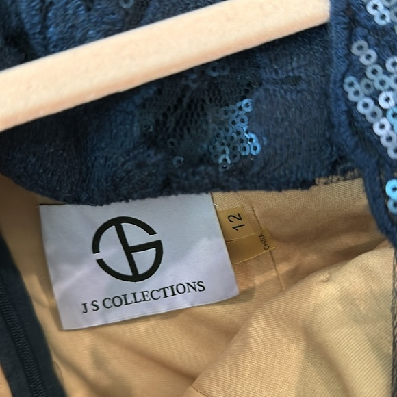 JS collections size 12. Sequins see-through full slip looks like nude! - Picture 5 of 11